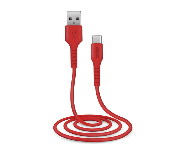 SBS USB-microUSB 1M czerwony - 1463810 - zdjęcie 2